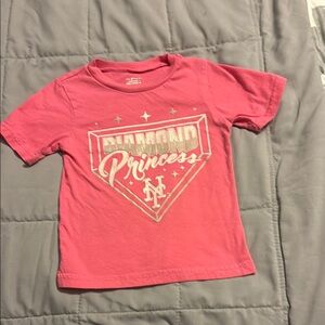 New York Mets diamond Princess pink kids t-shirt . Great condition .